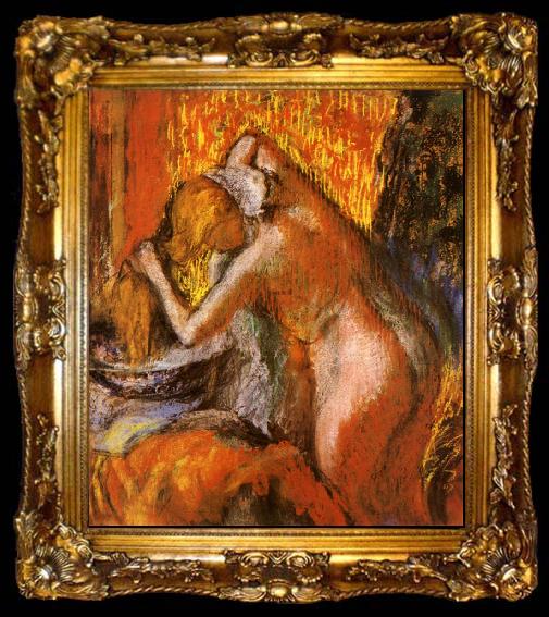 framed  Edgar Degas Apres le Bain, ta009-2